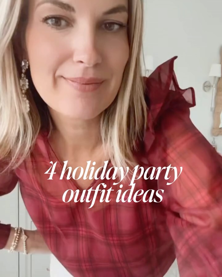 Instagram post by @pinterestingplans for Gibsonlook. Caption reads: [...] 4 party-ready outfit ideas from @gibsonlook!....