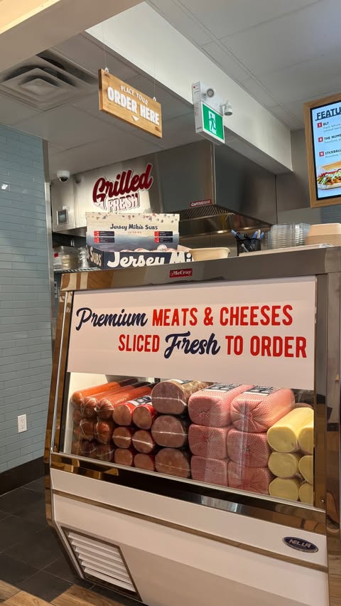 Instagram post by @hungrygirlclub_ for Jersey Mike's Subs. Caption reads: @jerseymikescanada is now at Yonge and Eg!!🚨🚨🥪....