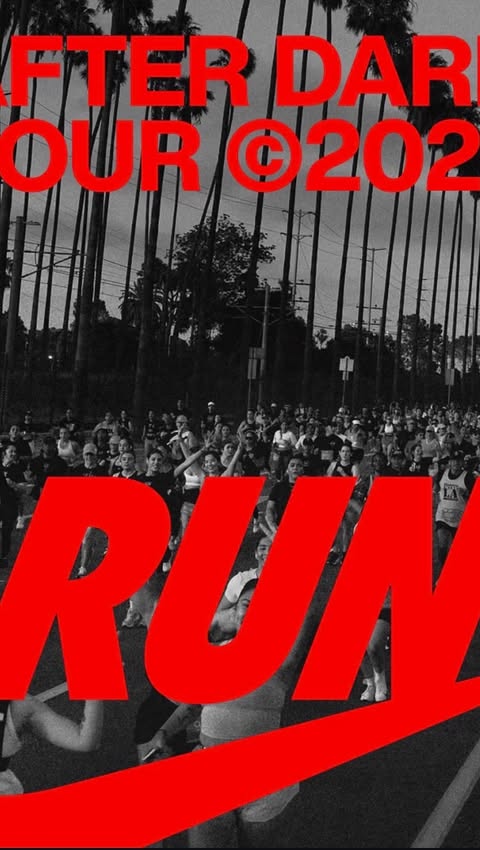 Instagram post by @runaroundsoph for Nike Running. Caption reads: [...] set your alarms!!! Thank you @nikela....