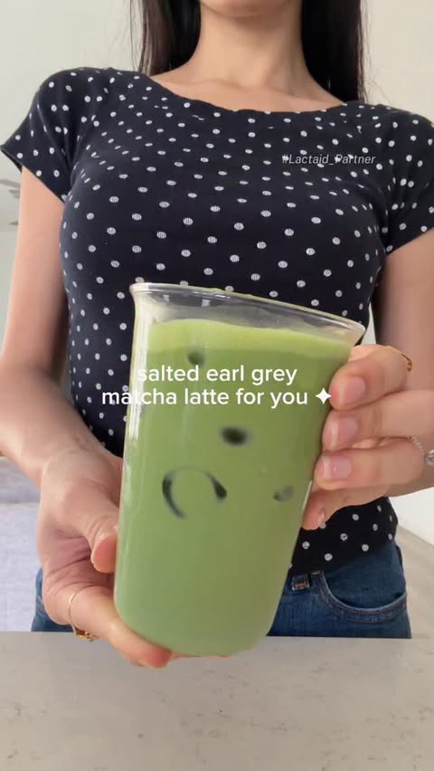 Instagram post by @yasminesmatcha for LACTAID. Caption reads: [...] lactose intolerant girly to another, Lactaid....