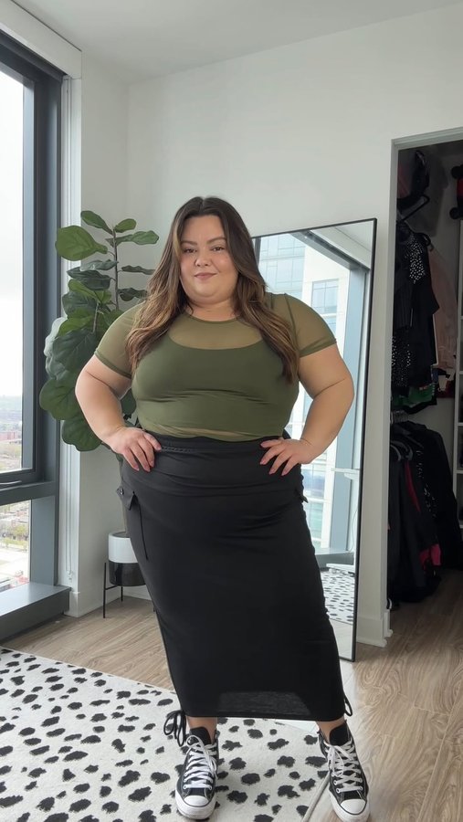 Instagram post by @natalieinthecity_ for Ashley Stewart. Caption reads: Get ready with me and @byashleystewart. Styling a....