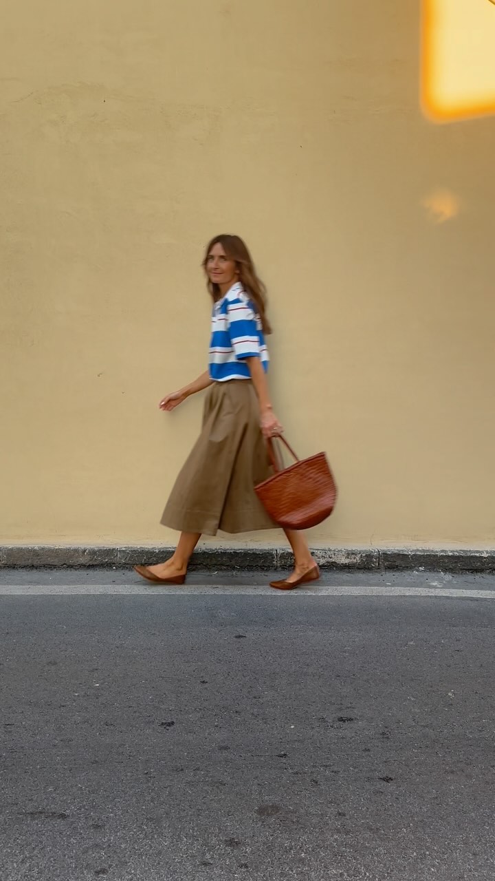 Instagram post by @carolinesstylehacks for Baukjen. Caption reads: AD Some of my favourite pieces from sustainable....