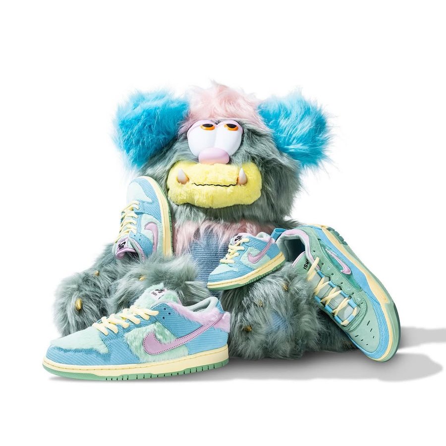 Instagram post by @verdy for Nike Skateboarding. Caption reads: VISTY x NIKE SB Raffle information below 

US +....