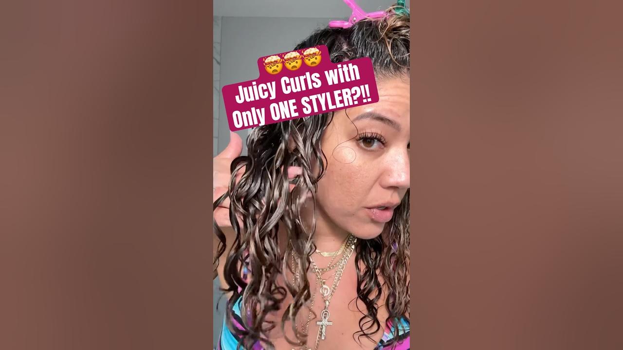YouTube post by @HiF3licia for Color Wow Hair. Caption reads: Styling my natural curls with the @ColorWowHair....