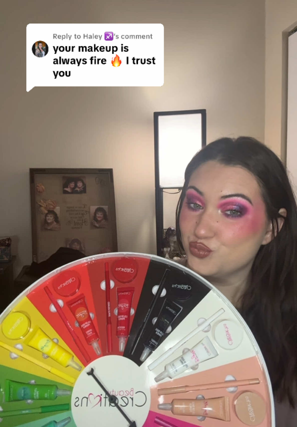 TikTok post by @littlekodee for Grande Cosmetics. Caption reads: [...] volumizing mascara @Grande Cosmetics heated....