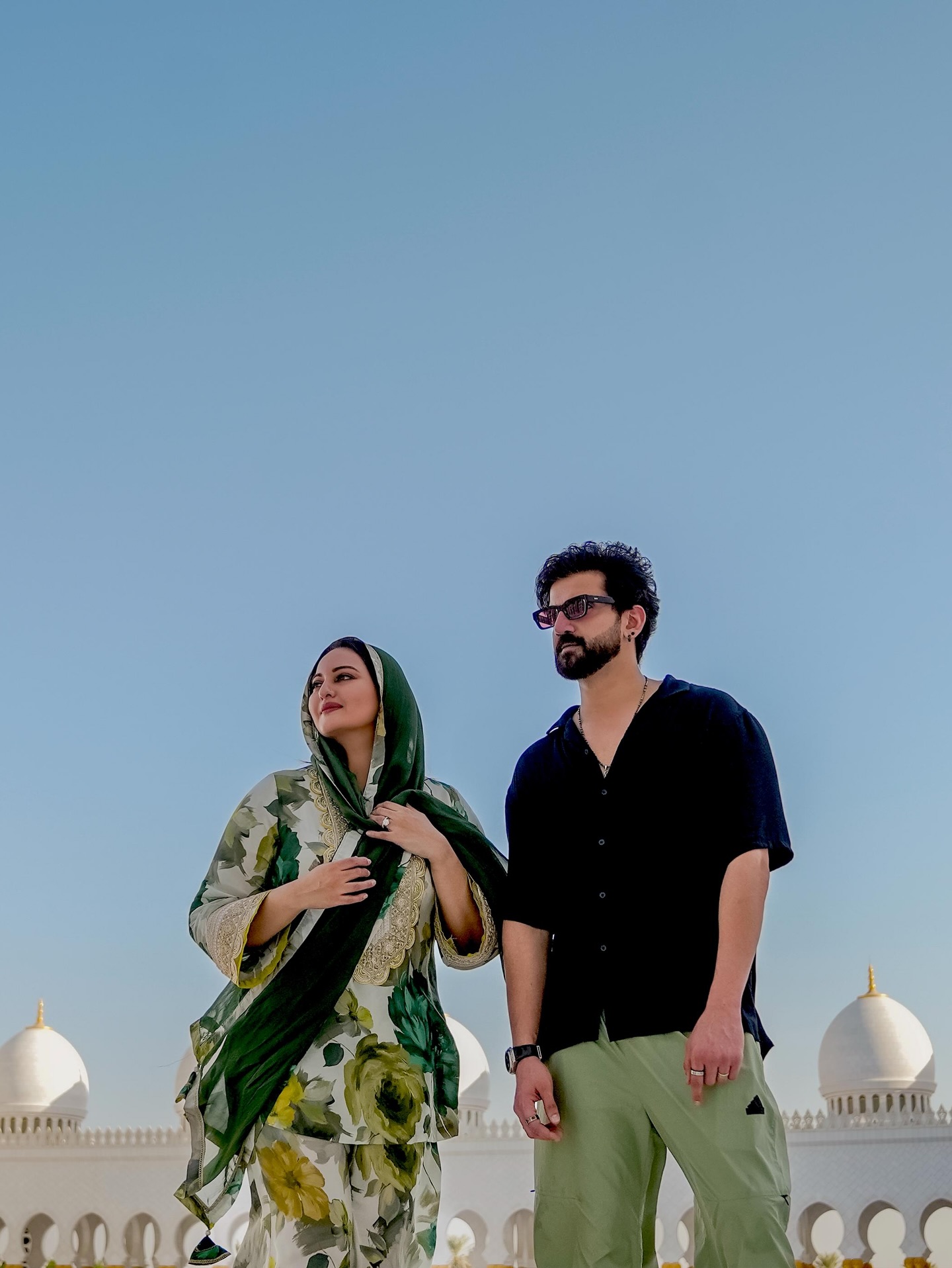 Instagram post by @iamzahero for Visit Abudhabi. Caption reads: Found a little sukoon, right here in Abu Dhabi!....