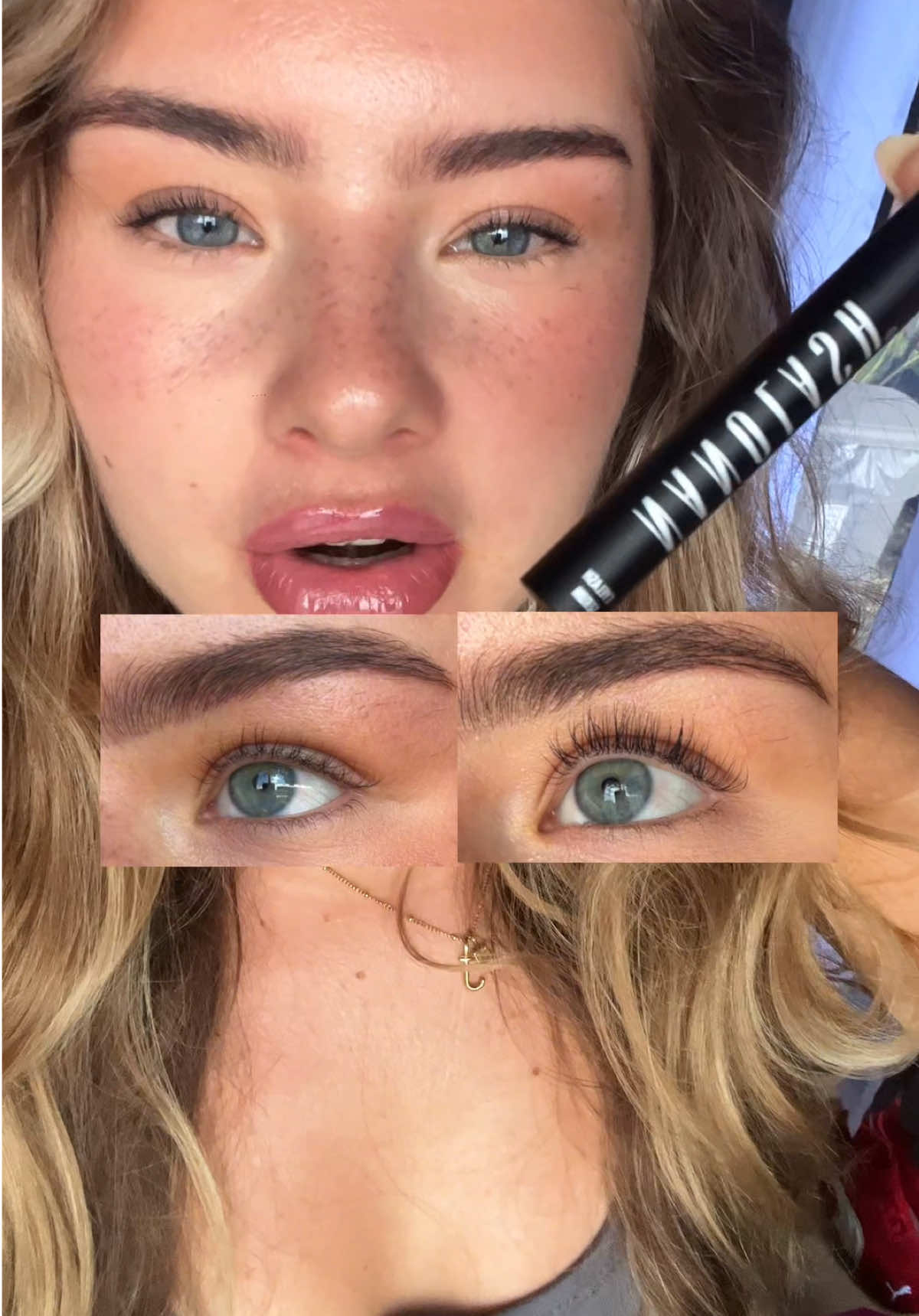 TikTok post by @jordanlouxx for Nanolash. Caption reads: [...] the results in a few weeks 🤭 AD @NANOLASH.