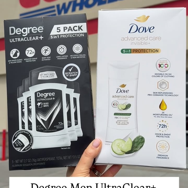 Instagram post by @costco_empties for Acorn. Caption reads: #UnileverPartner
Degree Men UltraClear+....