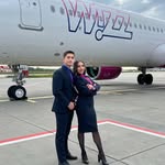 Instagram post by @alessiaclementi for Wizz Air. Caption reads: [...] Ambassadors shooting edition🩷🇮🇹....