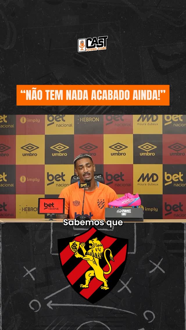 Instagram post by @cast.fc for Betnacional. Caption reads: O atacante Derick Lacerda deu o papo, ainda não....