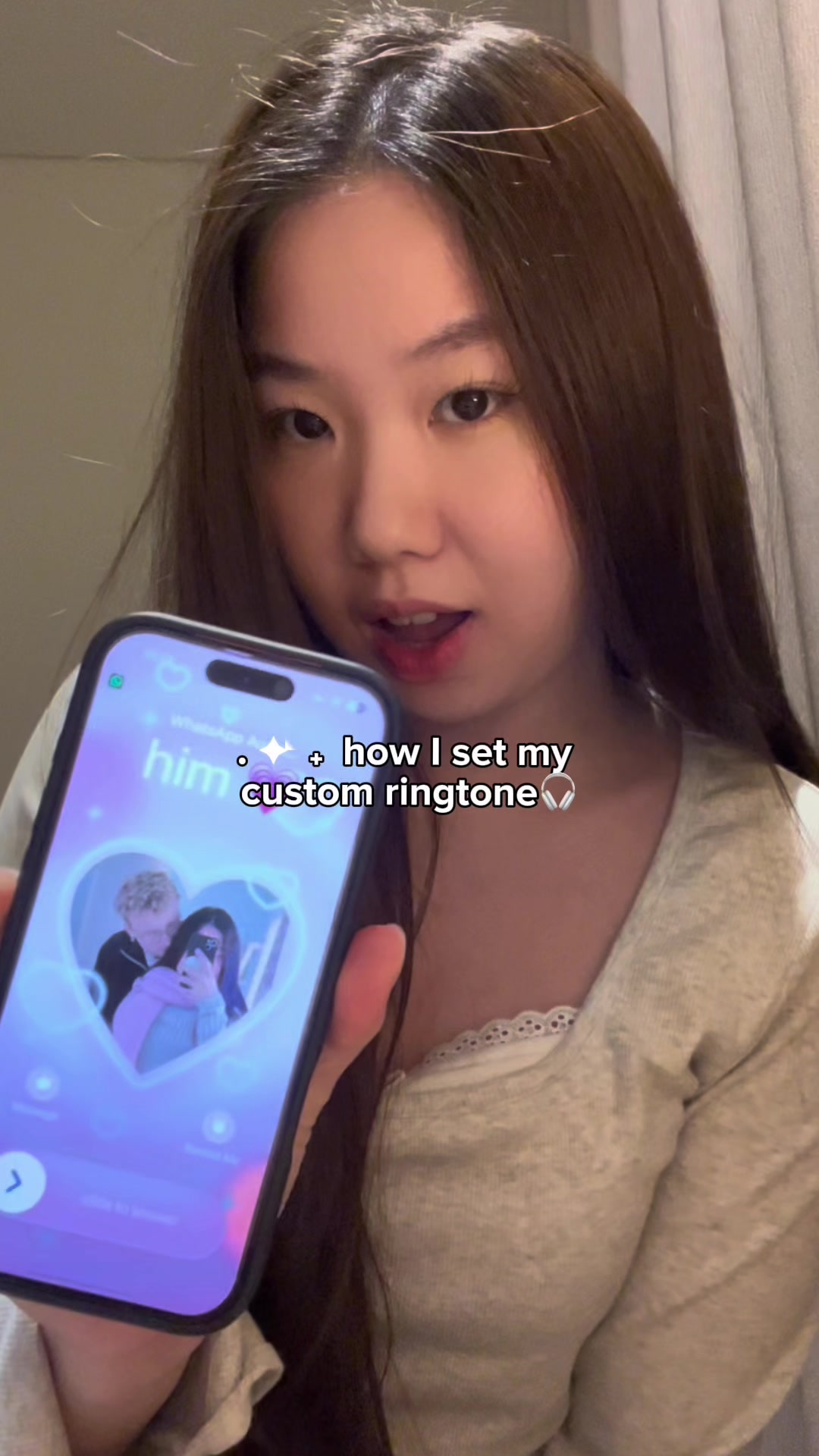TikTok post by @mmivia for Mico Widget. Caption reads: [...] ringtone 𝄞⨾💿✮˚.⋆ @mico_widget . . .....