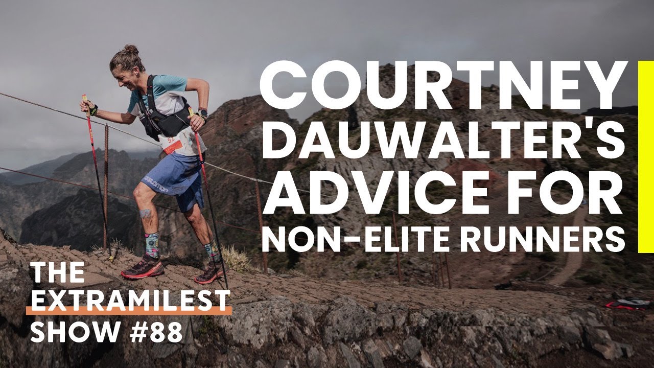 YouTube post by @FlorisGierman for Tailwind Nutrition. Caption reads: Courtney Dauwalter's Advice to Improve Your....