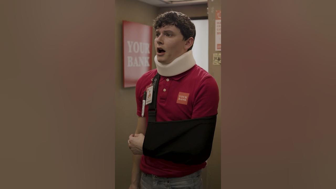 YouTube post by @thecallcenterseries for GIPHY. Caption reads: Apparently, I'm a liability when a box of customer....