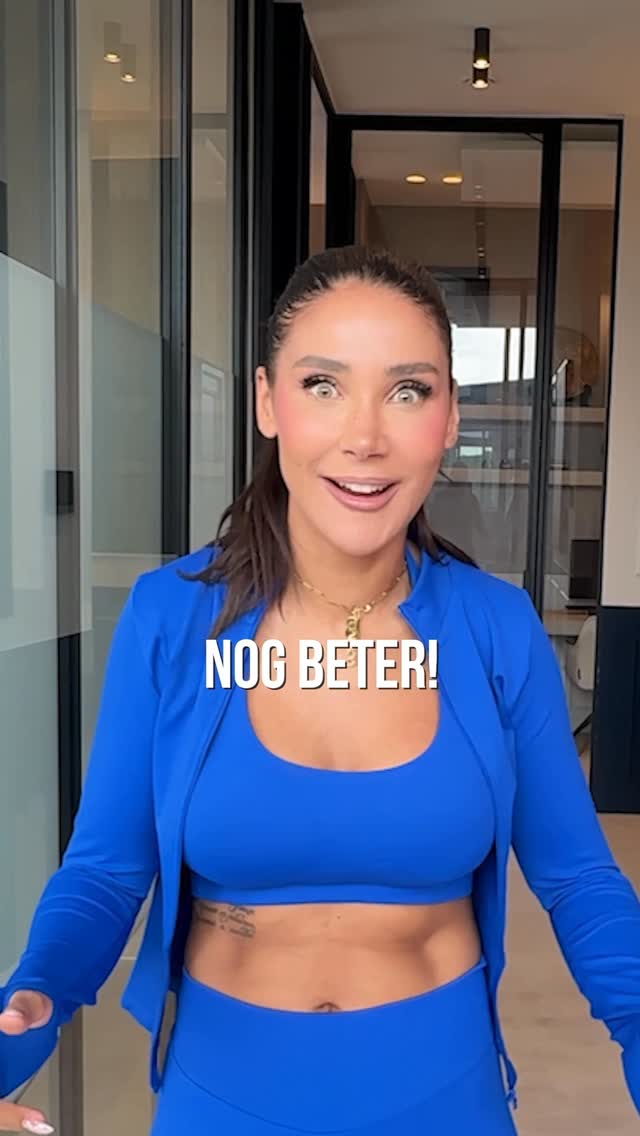 Instagram post by @janiceblok for Athletic Bee. Caption reads: [...] seconden 🏋️‍♀️🔥 @athletic.bee | AD....