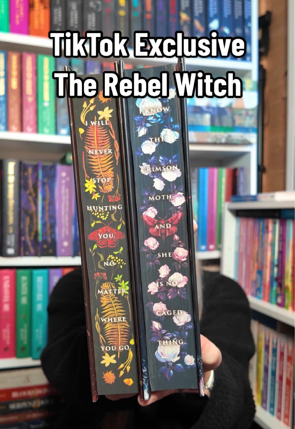 TikTok post by @kezzadiaries for HarperCollinsUK. Caption reads: [...] to The Crimson Moth duology ❤️....