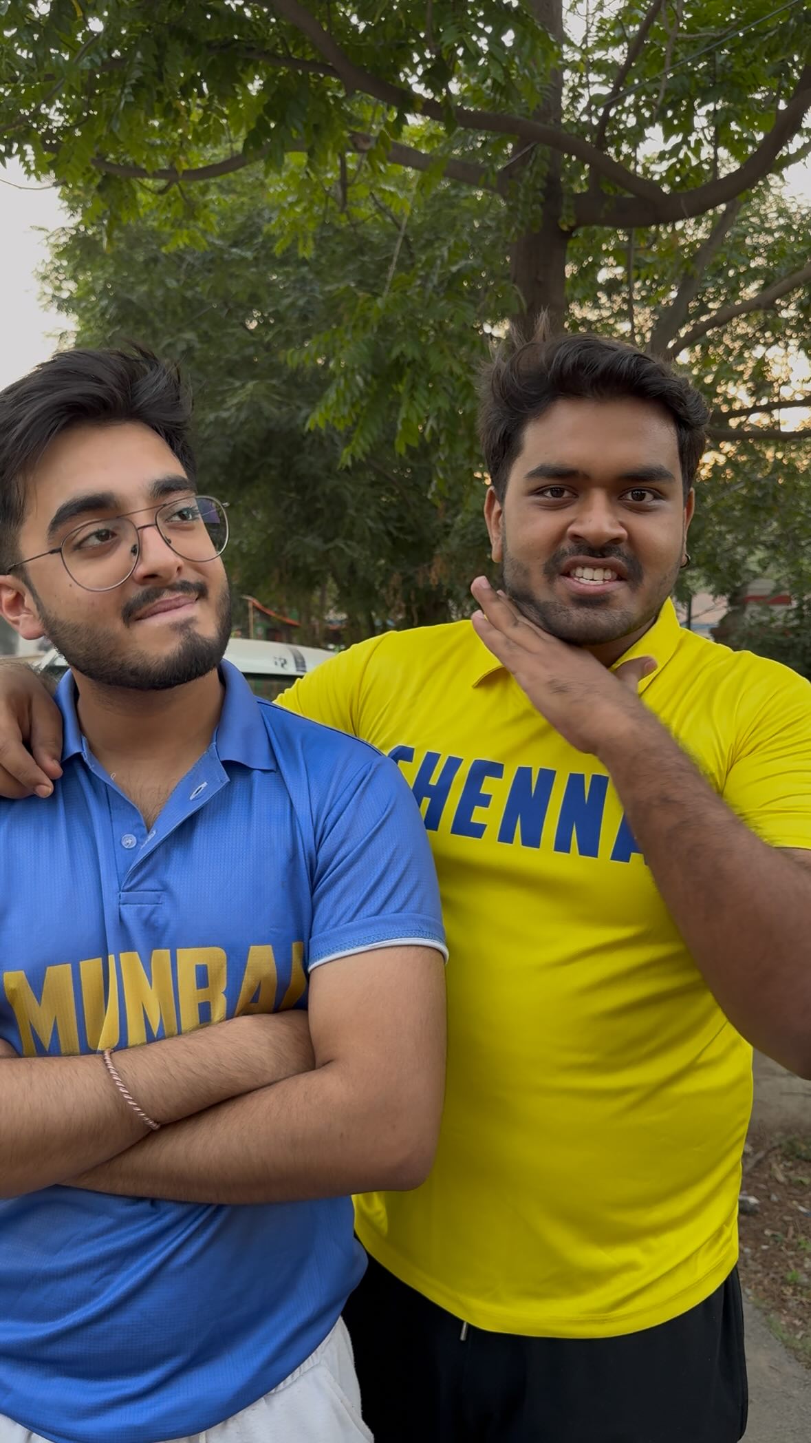 Instagram post by @swetankster for My11Circle. Caption reads: [...] Fitrat mein hai 😎 #TATAIPL2025 #My11Circle....