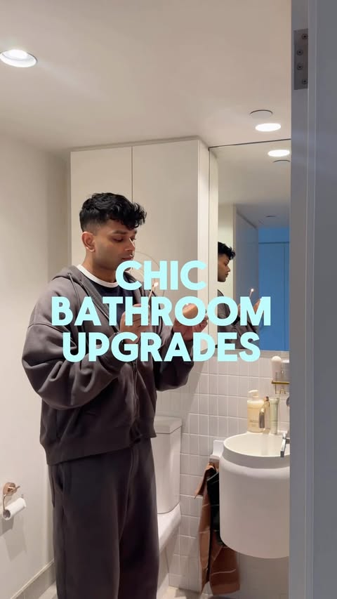Instagram post by @ramonisrael for Afterpay. Caption reads: Chic Ways To Elevate Your Bathroom this Afterpay....
