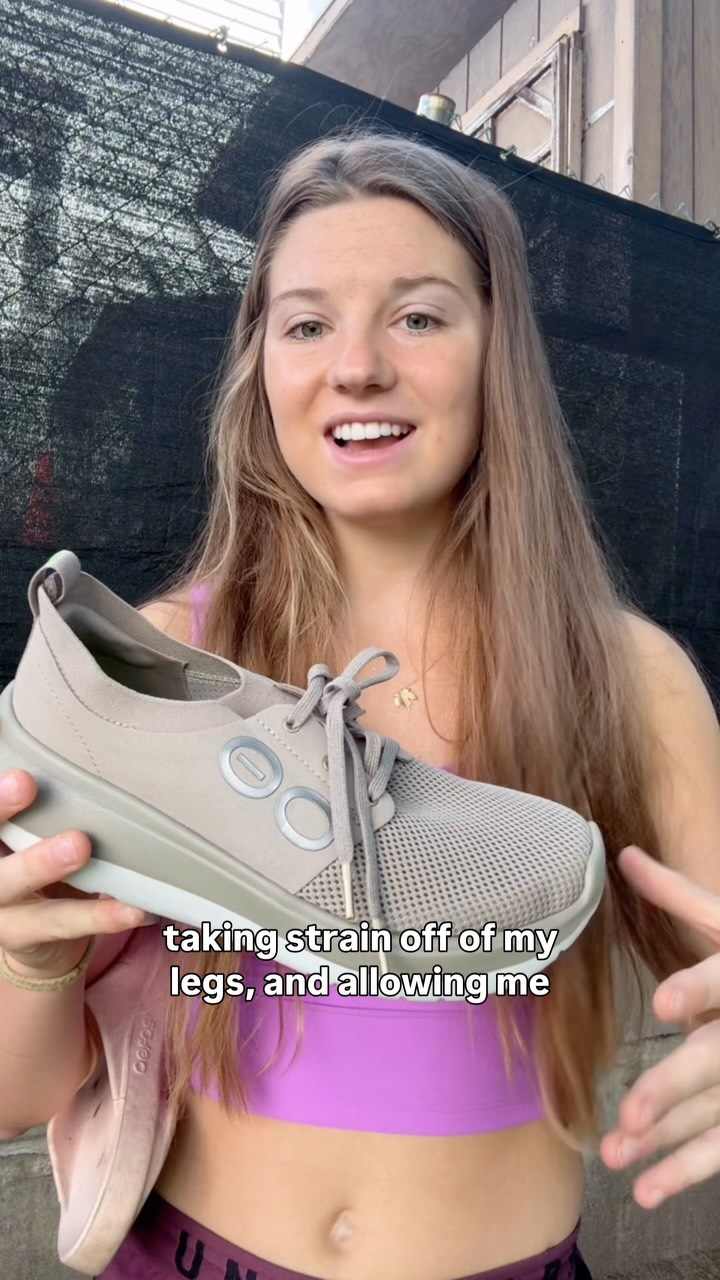 Instagram post by @eva.erickson for OOFOS. Caption reads: From the island to the lab to the rink, always....