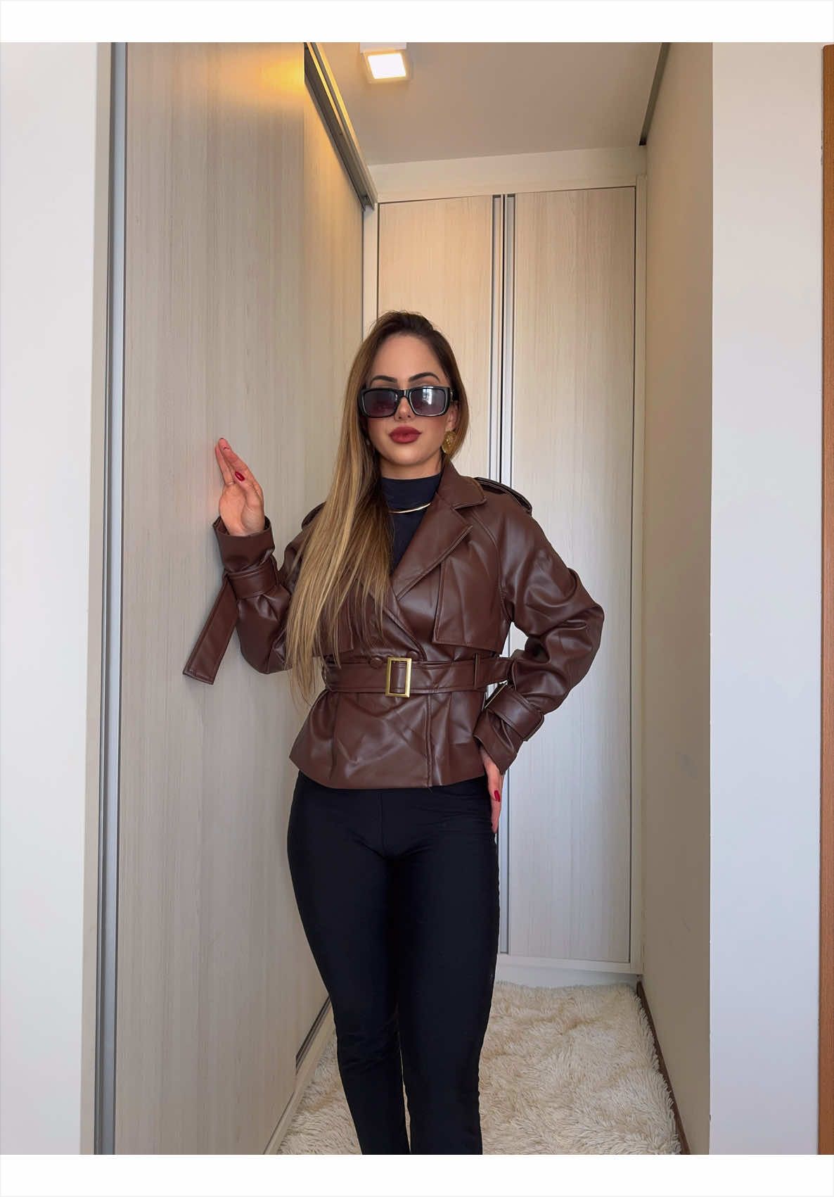 TikTok post by @amandaticianifranco for Felicita. Caption reads: SHEIN Fit Check Challenge! Pesquise por 3Q7MP na....