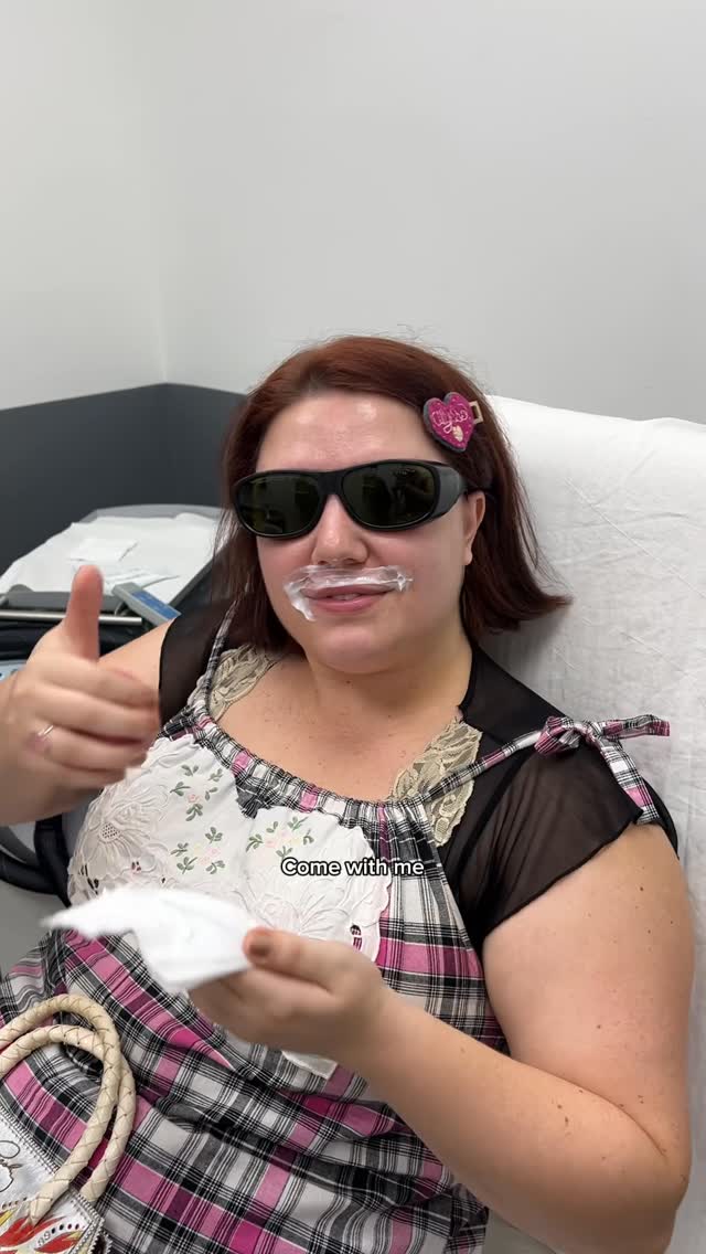 Instagram post by @alyssafunnyofficial for LaserAway. Caption reads: My first laser hair removal session with....