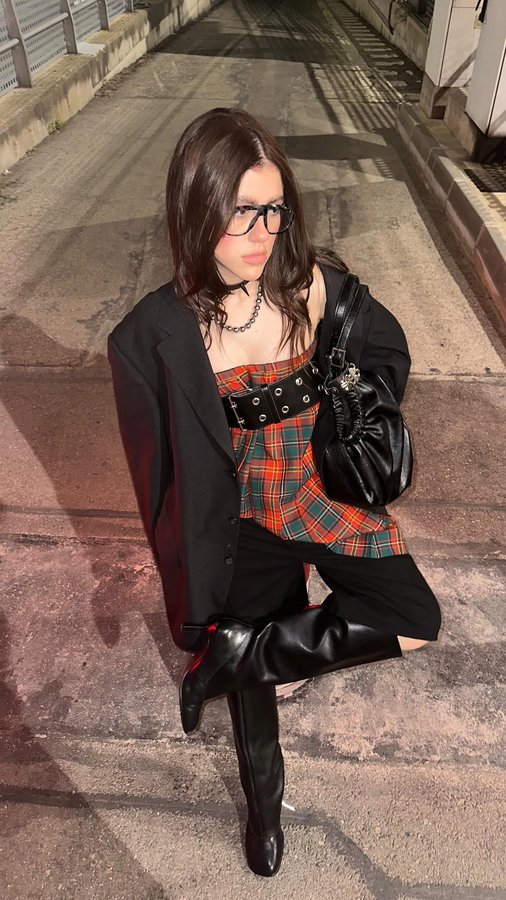 Instagram post by @liagarciaf for EME STUDIOS. Caption reads: my @emestudios_ fits rotation 🫦#gifted.