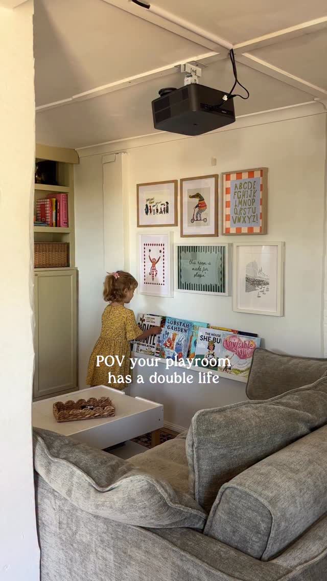 Instagram post by @shoemakesnew for Koala. Caption reads: This dark and dingy downstairs space really needed....