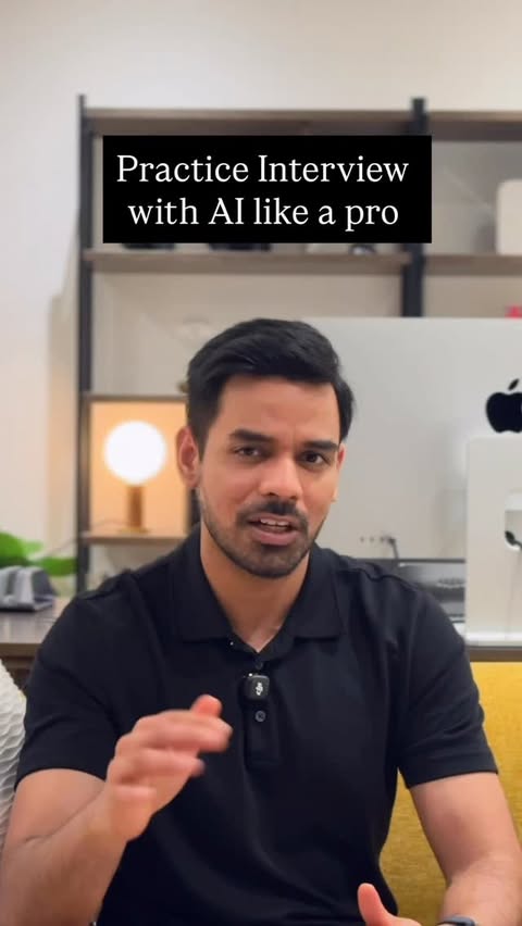 Instagram post by @gauravashisha for ELSA Speak. Caption reads: Practice your next interview with AI role play,....