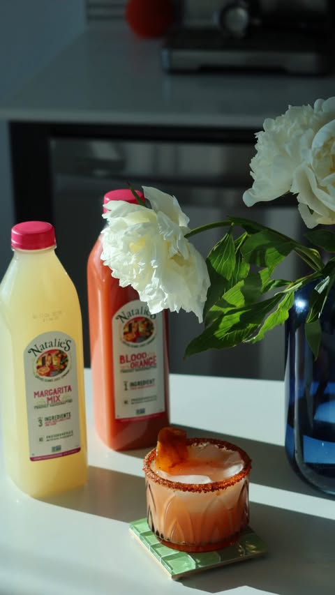 Instagram post by @itsbymiguel for Natalie's Orchid Island Juice. Caption reads: I’m excited to attend the James Beard Awards....