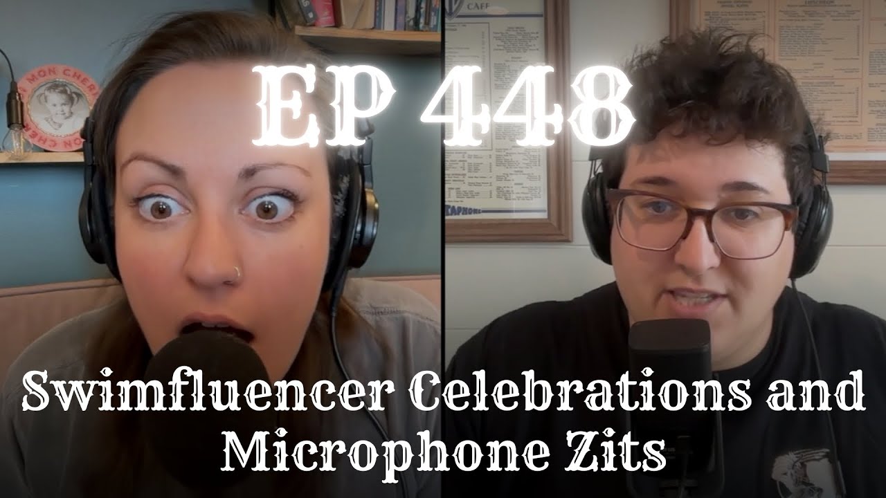 YouTube post by @ATWWDPodcast for Cure Hydration. Caption reads: EP 448: Swimfluencer Celebrations and Microphone....