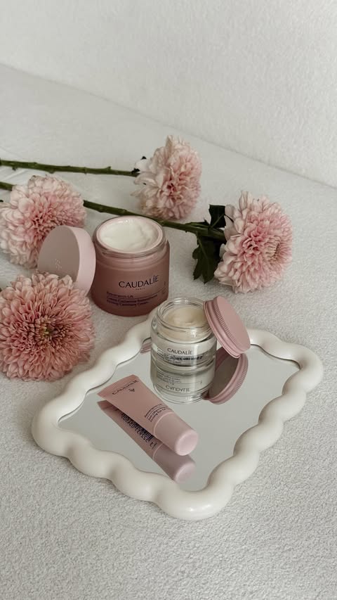 Instagram post by @priscaangelina for Caudalie. Caption reads: [...] 💌 Getting ready for a date night with....