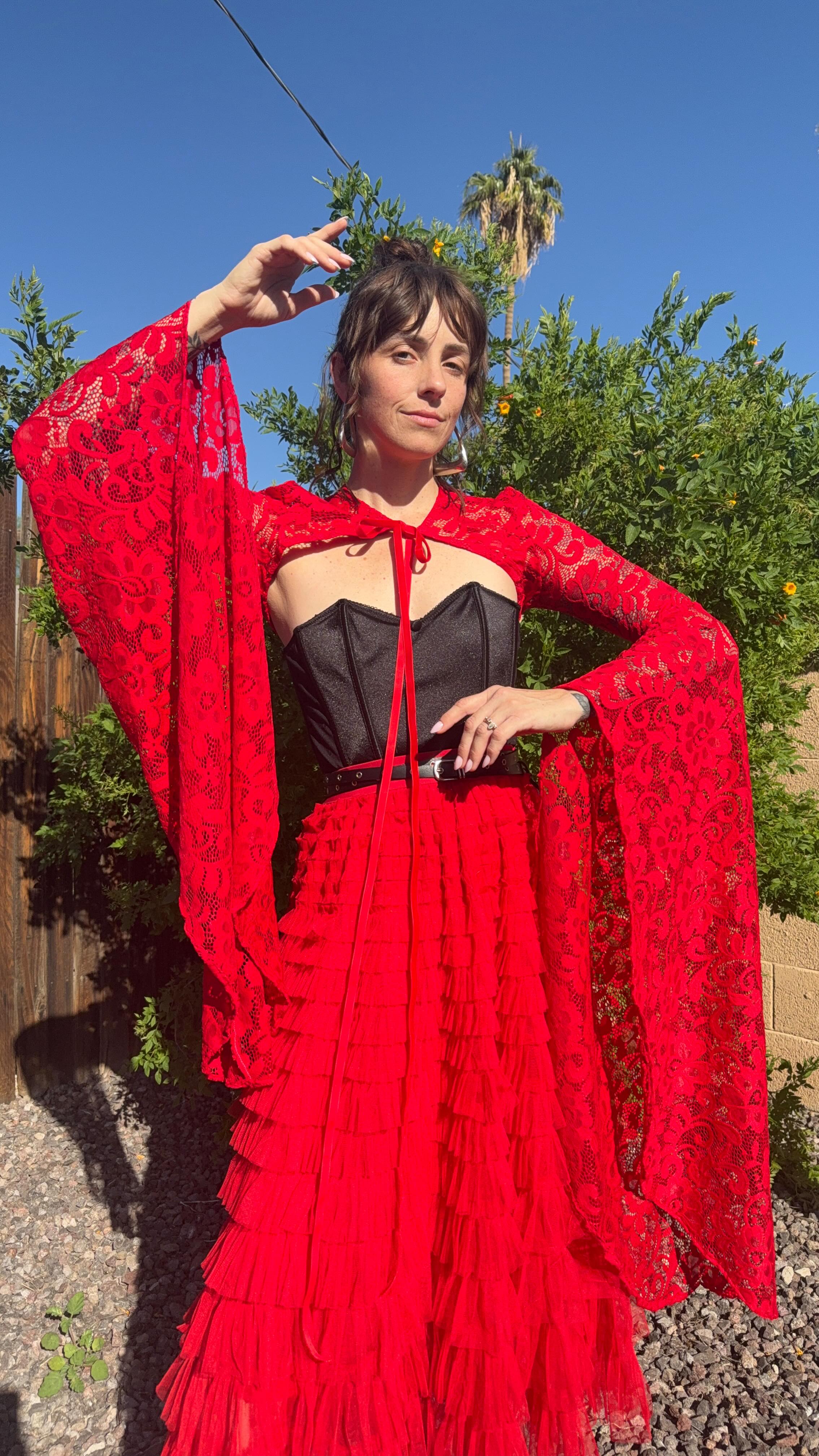 Instagram post by @ksgarner for Mood Fabrics. Caption reads: [...] Part 1 ⬇️⬇️
Made in partnership with....