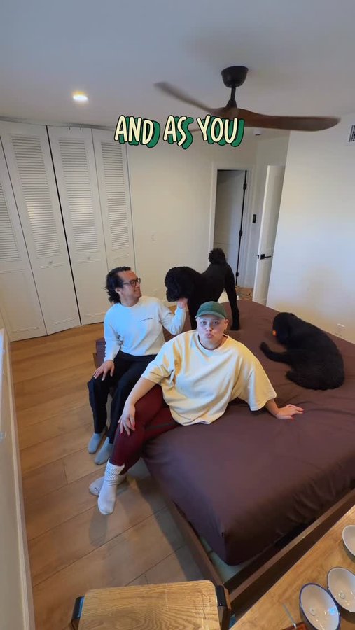 Instagram post by @baldiechi for Article. Caption reads: aesthetic vid ❌ perfectly assembled bedframe ✅....