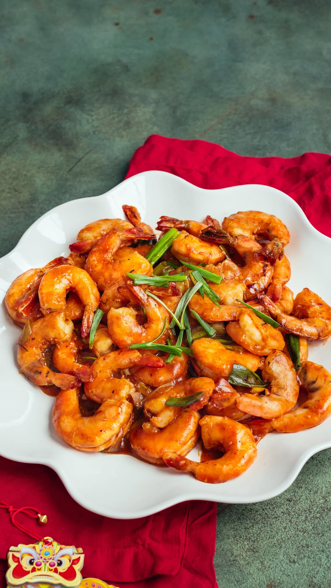Instagram post by @saltnpepperhere for The Bay. Caption reads: 🧧 Countdown to CNY (8 of 8): Chinese Shrimp in....