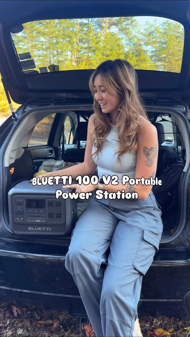 Instagram post by @nicc_hill for BLUETTI. Caption reads: After years of being that friend.. you know, the....