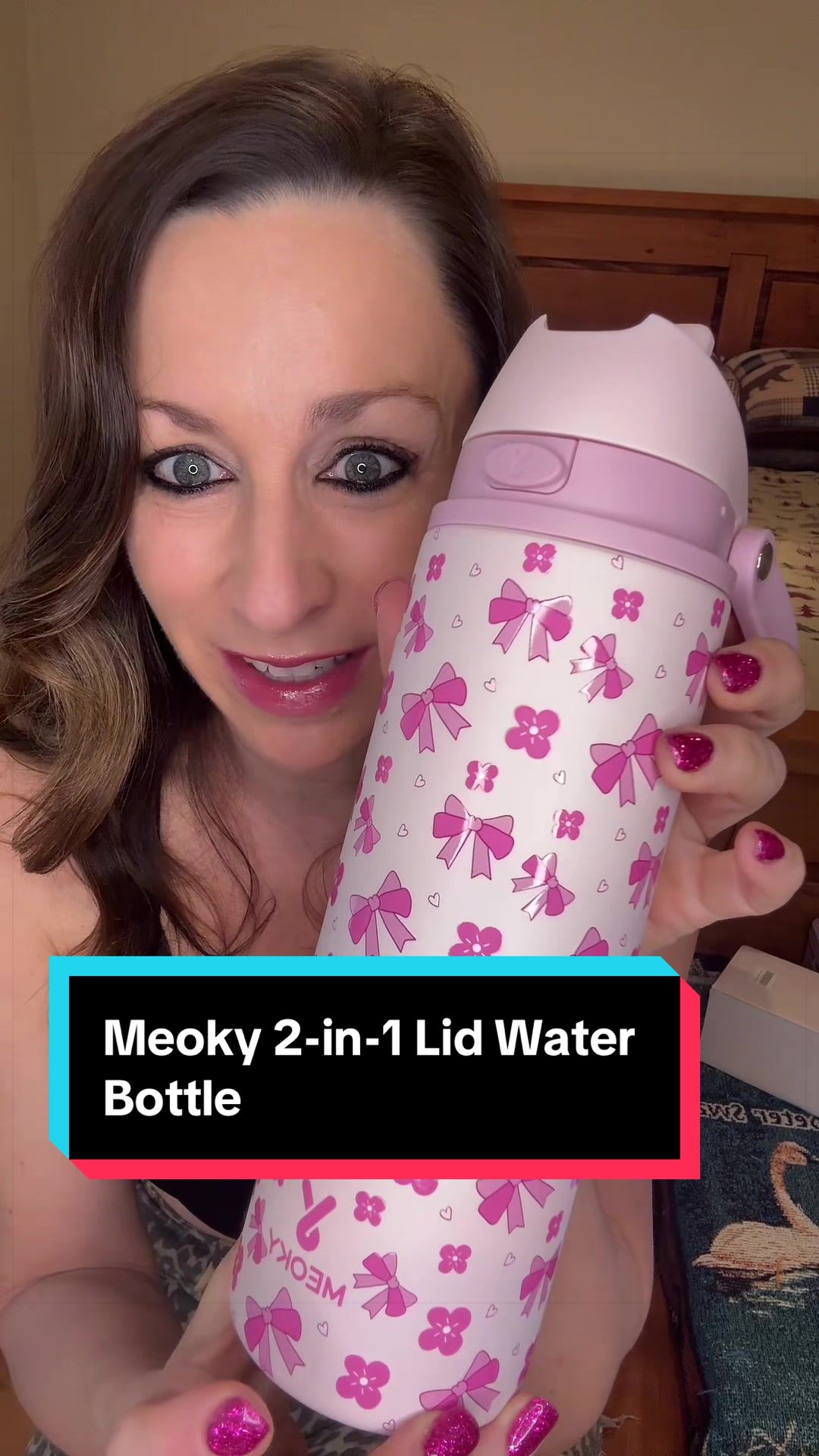 TikTok post by @love2mix72 for MeokyshopUS. Caption reads: [...] The bow design is my favorite! @MeokyshopUS....
