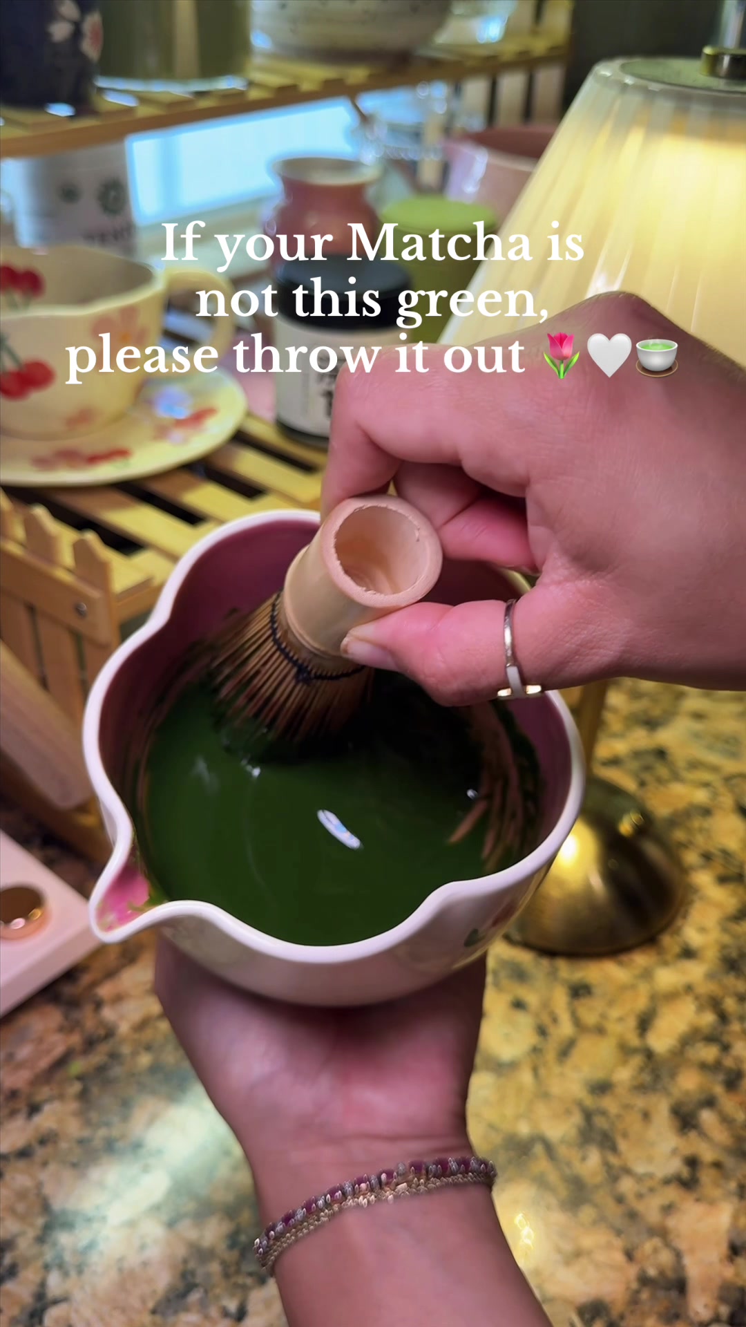 TikTok post by @rubigarcia8_8 for Chazoku. Caption reads: @Chazoku Gokou matcha is the most delicious Matcha....