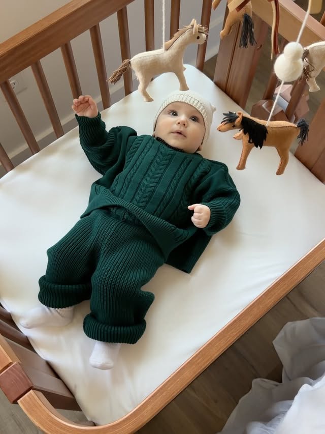 Instagram post by @navaestherr for Nestig. Caption reads: [...] wolfey boy 🧸 The stunning Crib is from....