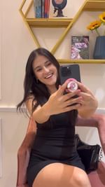 Instagram post by @binita_budathoki for PopSockets. Caption reads: @popsocketsindia ‘s  Launch in India popped out to....