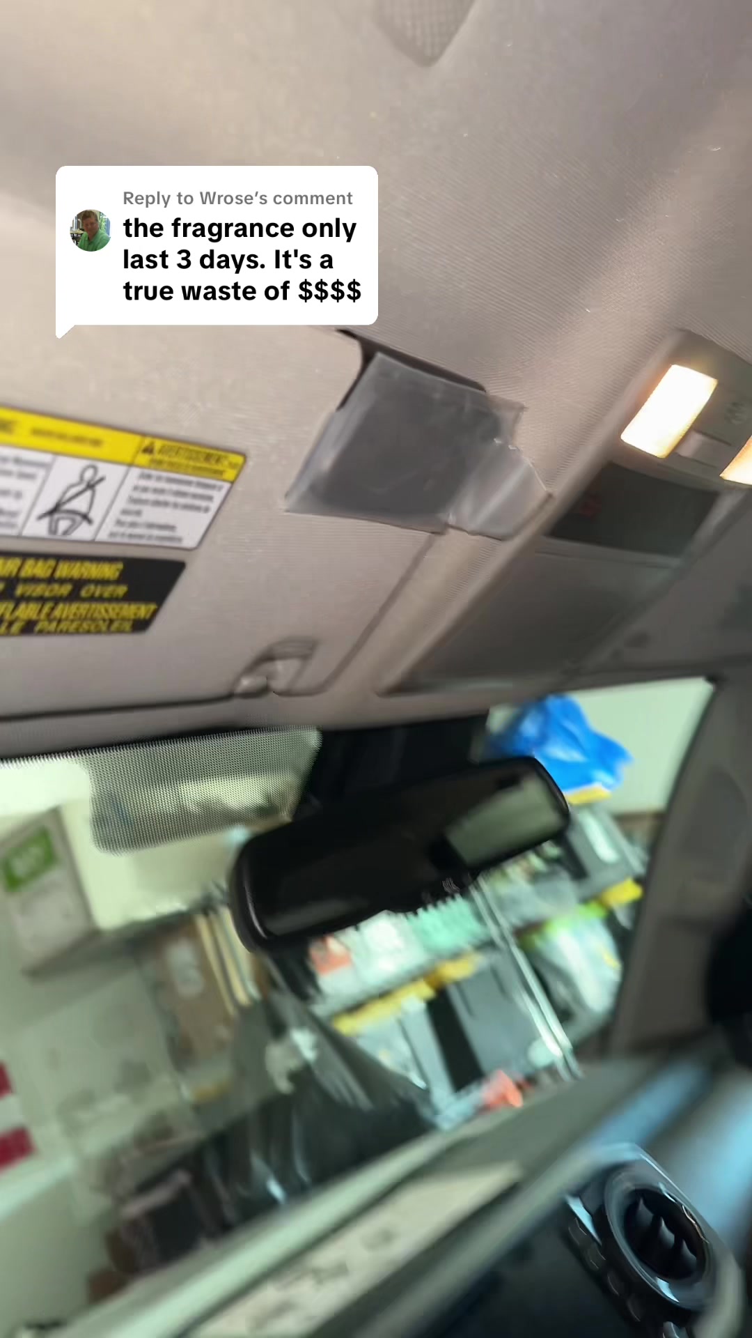 TikTok post by @savannahmhopkins for drift. Caption reads: [...] wouldn’t put a bag on it just for fun.....