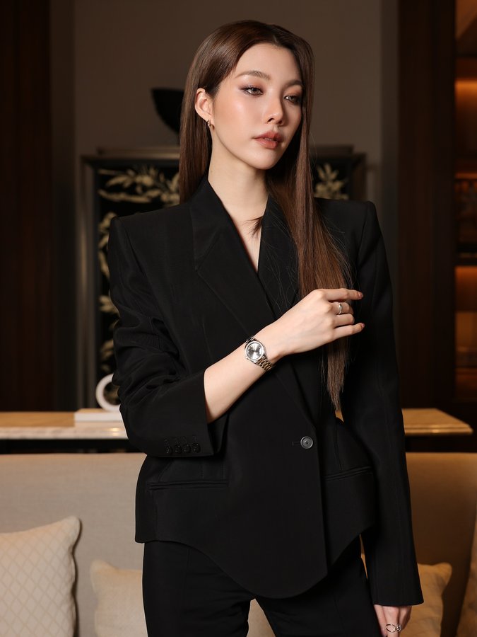 Instagram post by @orm.kornnaphat for OMEGA. Caption reads: Before the sun sets with @omega....