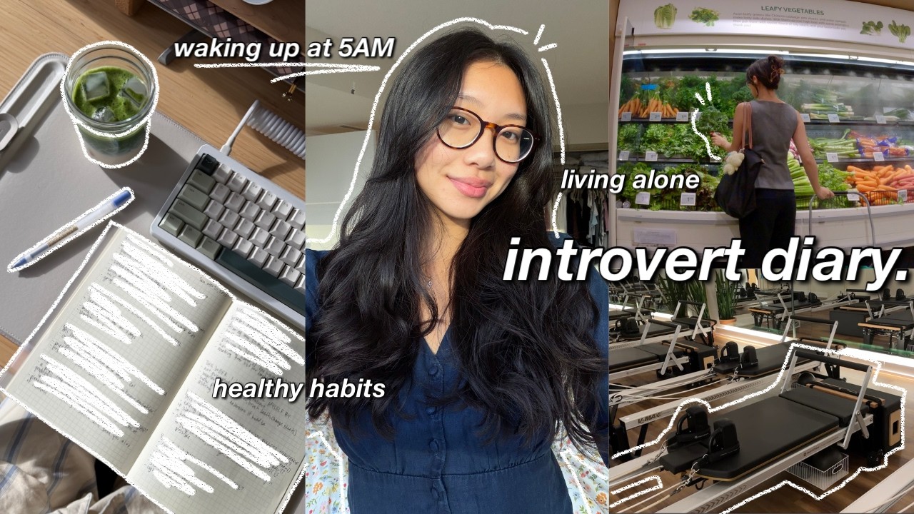 YouTube post by @BreannaQuan for Grovemade. Caption reads: introvert diaries ☀️ 5AM productive day in my....