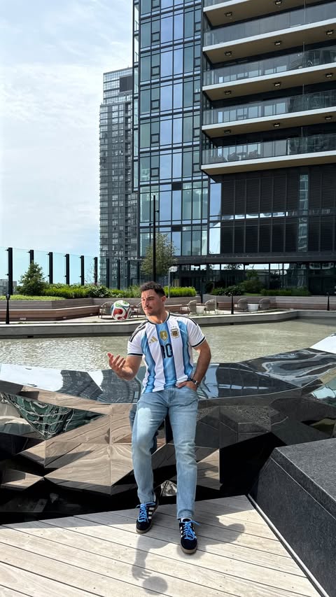 Instagram post by @jonnypace44 for JD Sports. Caption reads: [...] agree that the adidas Argentina kit....