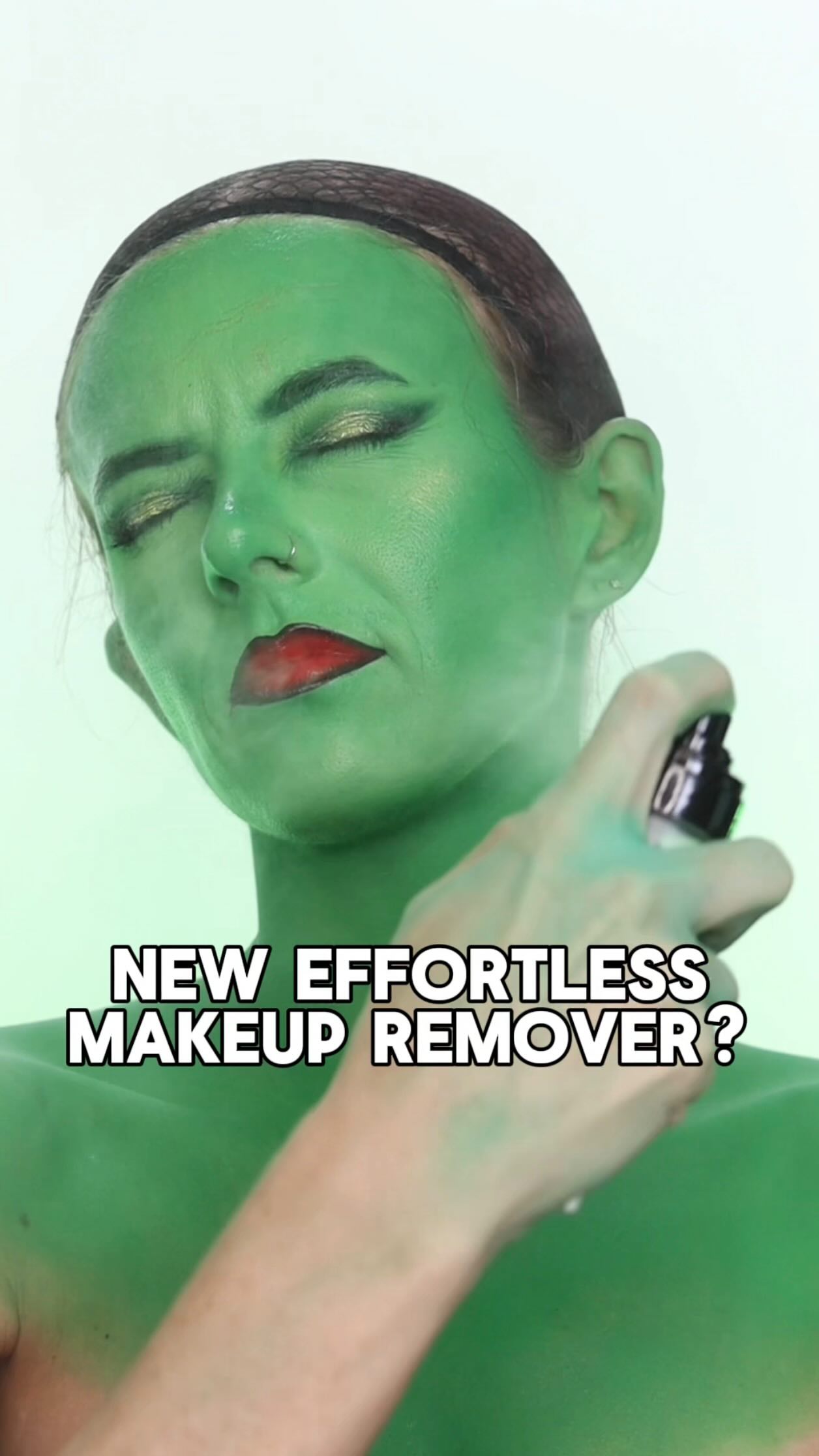 Instagram post by @piperartistry for Hard Candy. Caption reads: is the @hardcandylife new makeup removing spray....