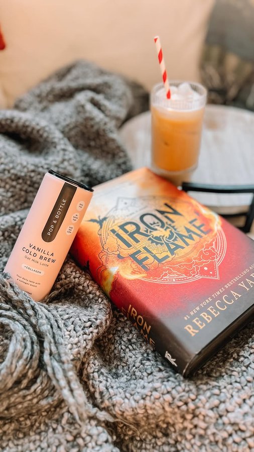 Instagram post by @anniesbookcollection for Pop & Bottle. Caption reads: I don’t know what to tell you, I just love having....