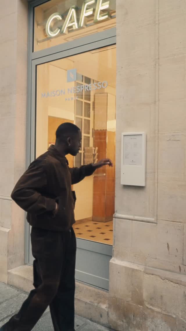 Instagram post by @pierreolivier._ for Nespresso. Caption reads: It’s called Ashotchu, a super smooth mix of....