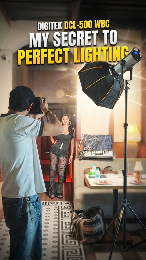Instagram post by @praveenbhat for Digitek. Caption reads: [...] Upgraded my entire shoot game with the....