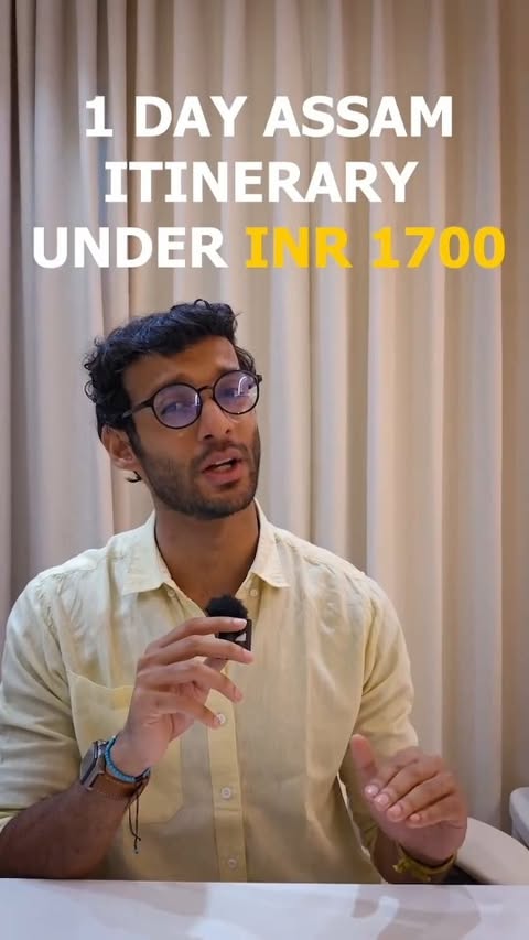 Instagram post by @roamingtreksack for Skyscanner. Caption reads: [...] tickets to Guwahati, always use....