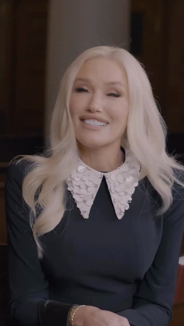 Instagram post by @gwenstefani for Hallow. Caption reads: Joining @jeffcavins this Lent on the @hallowapp as....