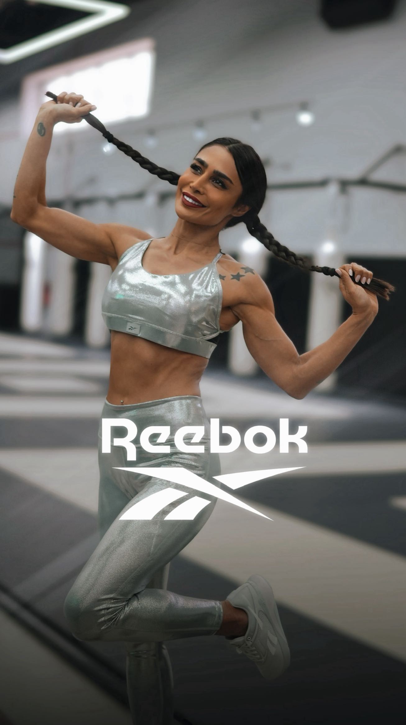 Instagram post by @ilinaz_bahrami for Reebok Middle East & N.Africa. Caption reads: REEBOK NANO X5 
👟@reebokmena @reebok 

Engineered....
