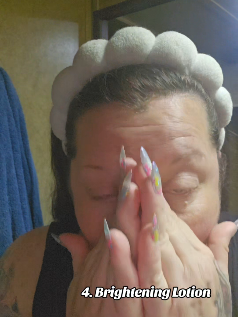 TikTok post by @freebirdrvjourneys for WNP. Caption reads: #onthisday WNP is my daily five steps skincare....